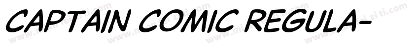 Captain Comic Regula字体转换